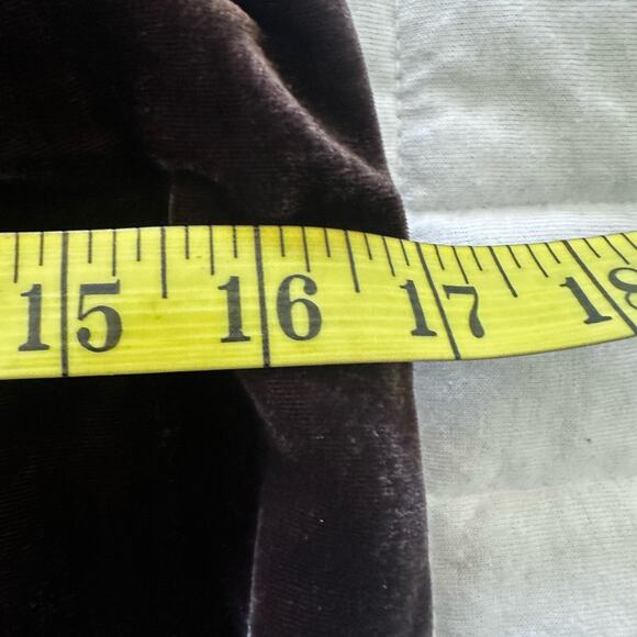 GAP Womens Dress 6 Brown Velvet Babydoll Mini V-Neck Whimsigoth Fairy Grunge - Picture 13 of 15